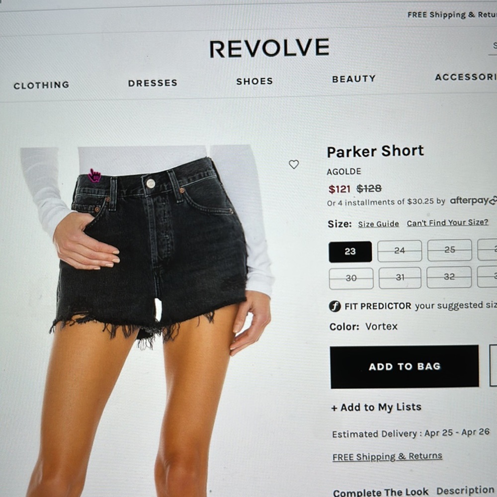 AGOLDE Denim Shorts 27